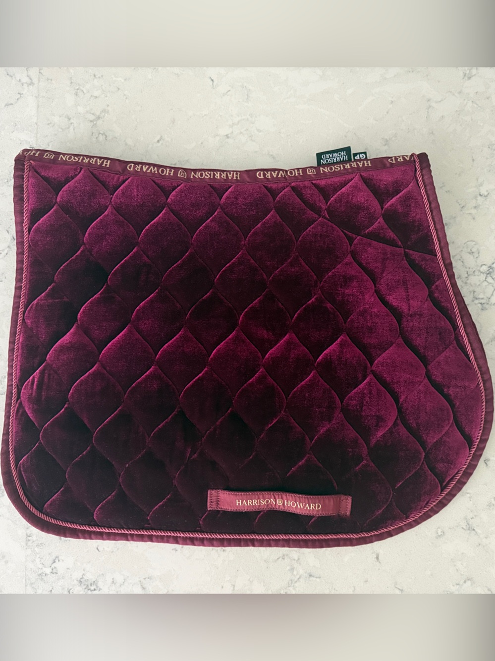 Harrison Howard Velvet all purpose saddle pad. Spine about 23 inches